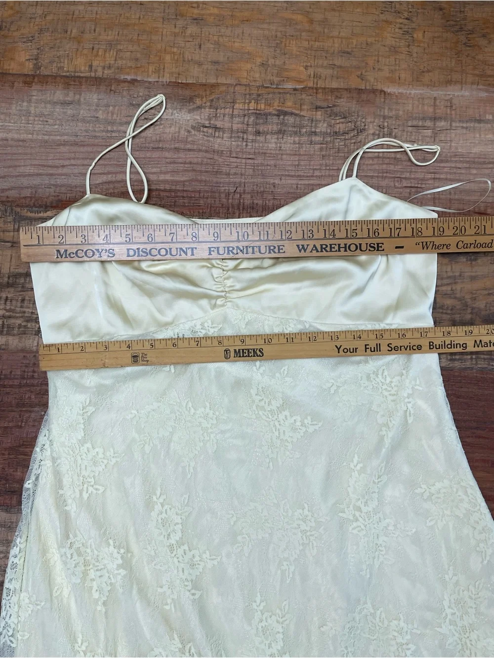 Abercrombie and fitch XL Julia slip lace dress butter yellow
